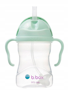 B.Box BB00520 fľaša na vodu so slamkou, 240 ml, zelená